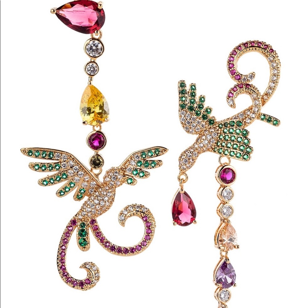 Eye Candy LUXE Earrings Gemstone Birds